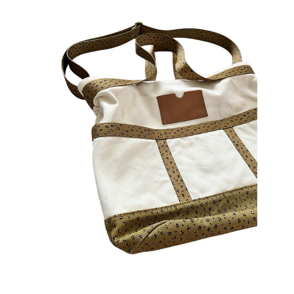 Madewell The Canvas Camden Tote Bag In Mini Leopard Animal Print - Picture 3 of 11